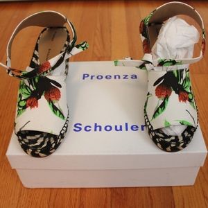 Proenza Schouler peep toe wedges size 37